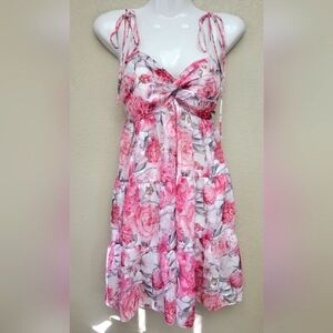 Floral Pink Women's Summer Dress